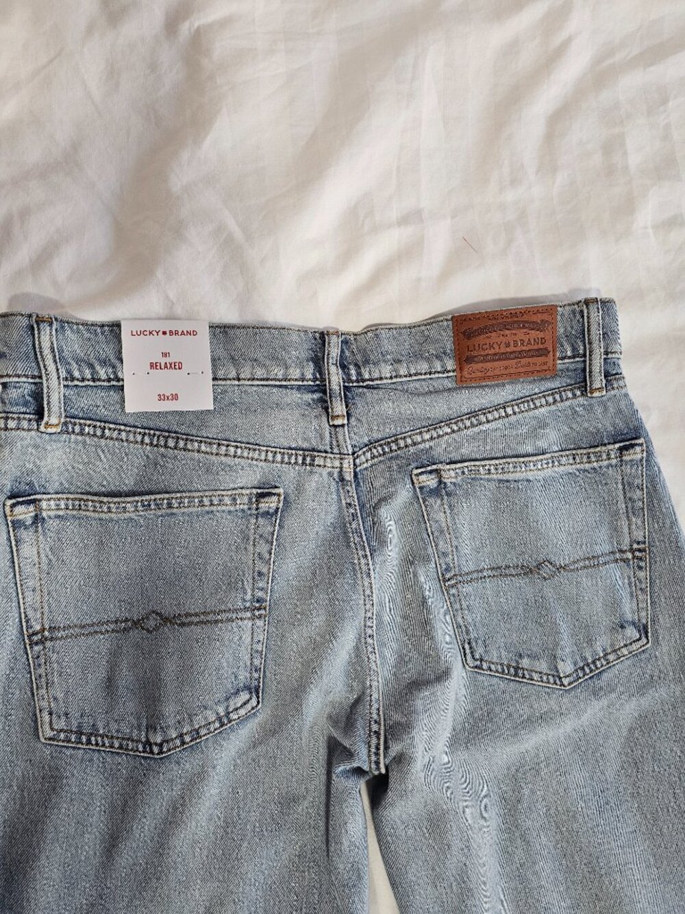 Mens Lucky Brand Jeans 181 relaxed straight jean - Picture 5 of 8